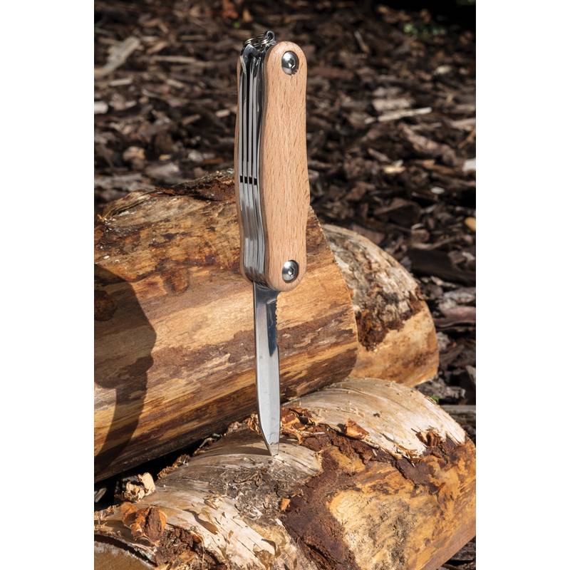 Oristano drevený vreckový nôž, hnedá